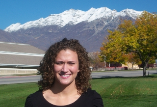 Liz with Mt. Timpanogos in background